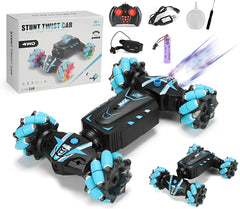 Stunt Car, 4WD 2.4GHz Remote Control Gesture Sensor Toy Cars, 360° Rotating Off Road Vehicle with Lights