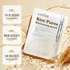 SADOER Rice Deep Moisturizing Hydrating Facial Mask